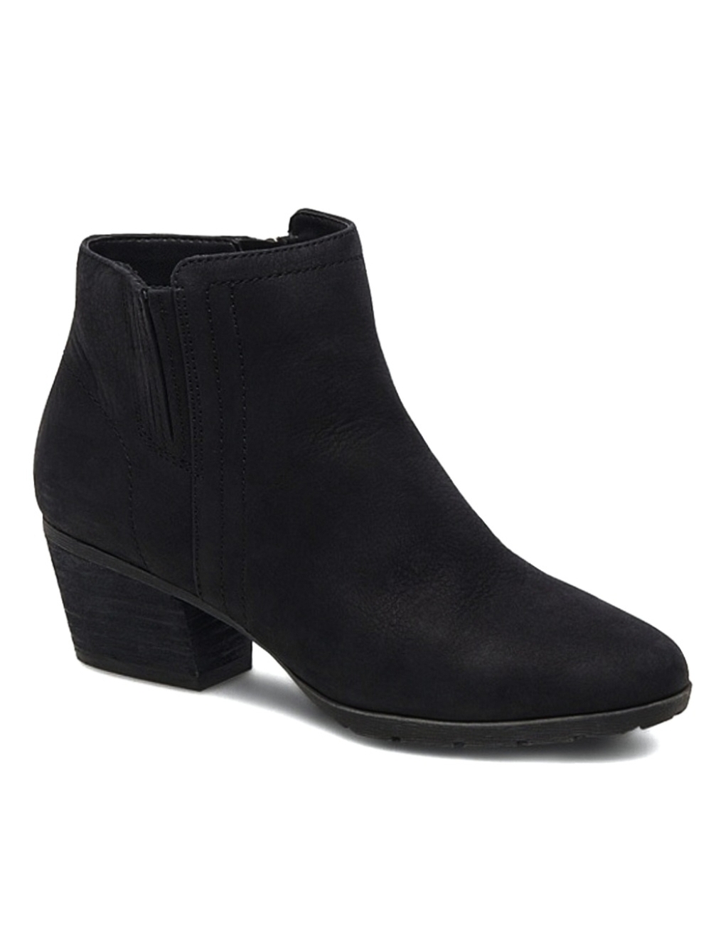 BLONDO Valli 2.0 Boots US 12 Waterproof Black Nubuck Heeled Ankle Booties